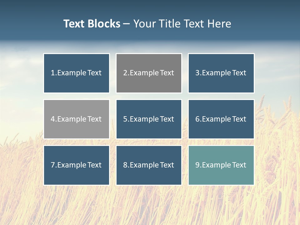Clear Idyllic Rural PowerPoint Template