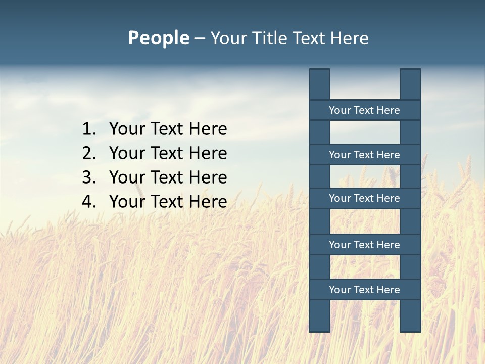 Clear Idyllic Rural PowerPoint Template