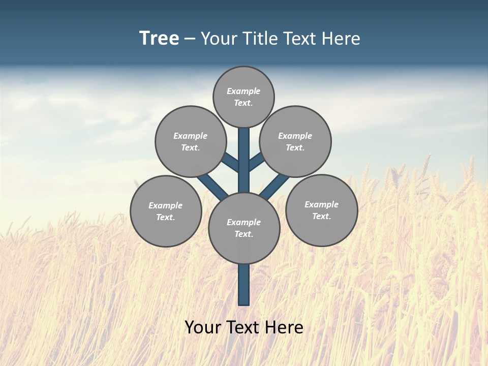 Clear Idyllic Rural PowerPoint Template