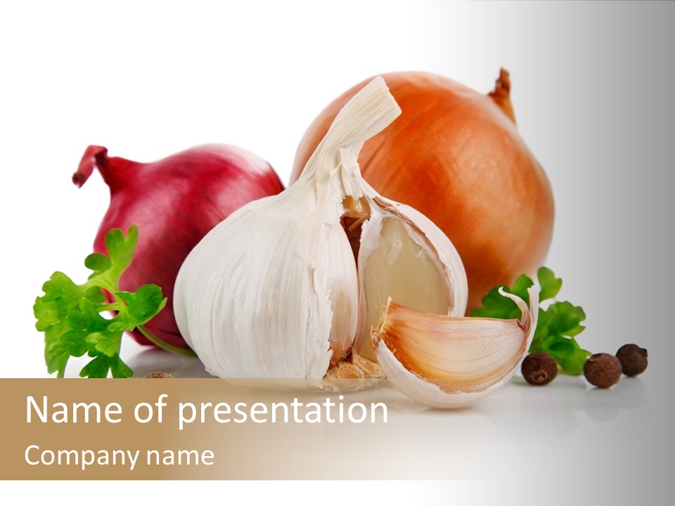 Onion Garlic PowerPoint Template