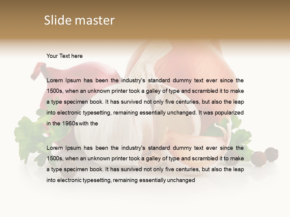 Onion Garlic PowerPoint Template