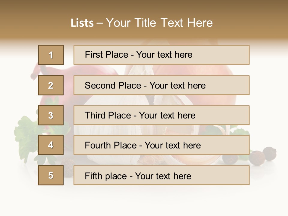 Onion Garlic PowerPoint Template