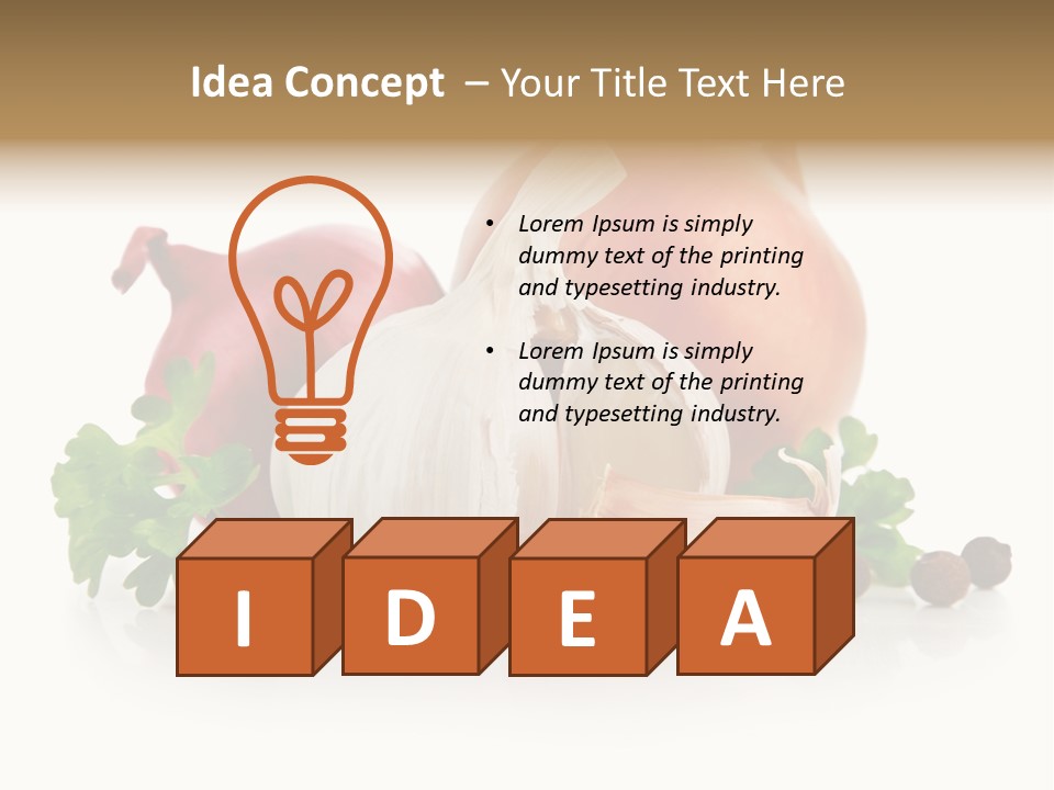 Onion Garlic PowerPoint Template