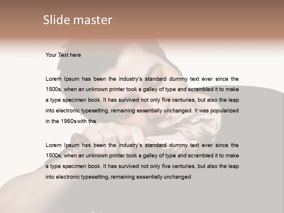 Caveman Food PowerPoint Template