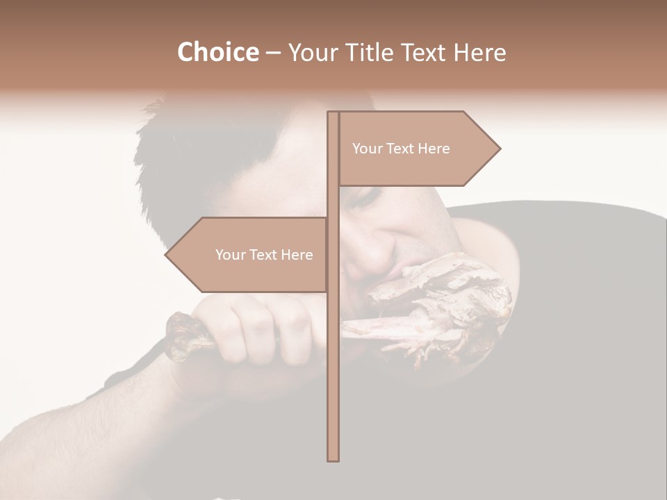 Caveman Food PowerPoint Template