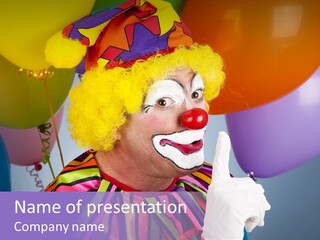 Colorful Clown PowerPoint Template