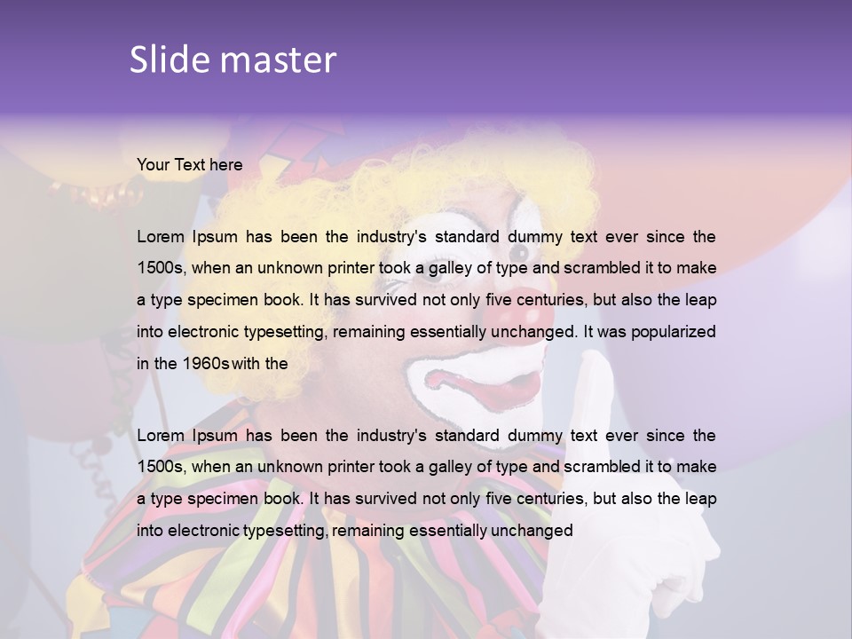 Colorful Clown PowerPoint Template