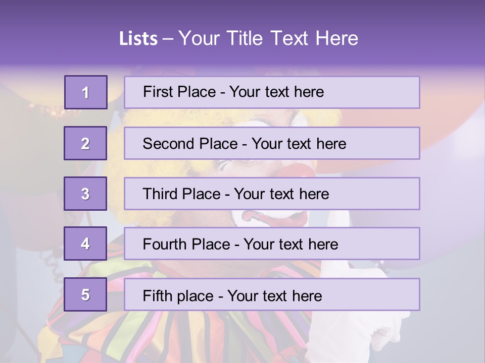 Colorful Clown PowerPoint Template