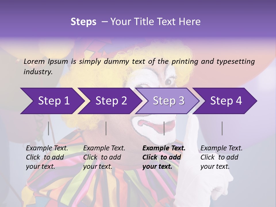 Colorful Clown PowerPoint Template