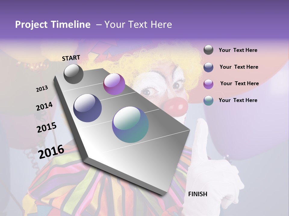 Colorful Clown PowerPoint Template