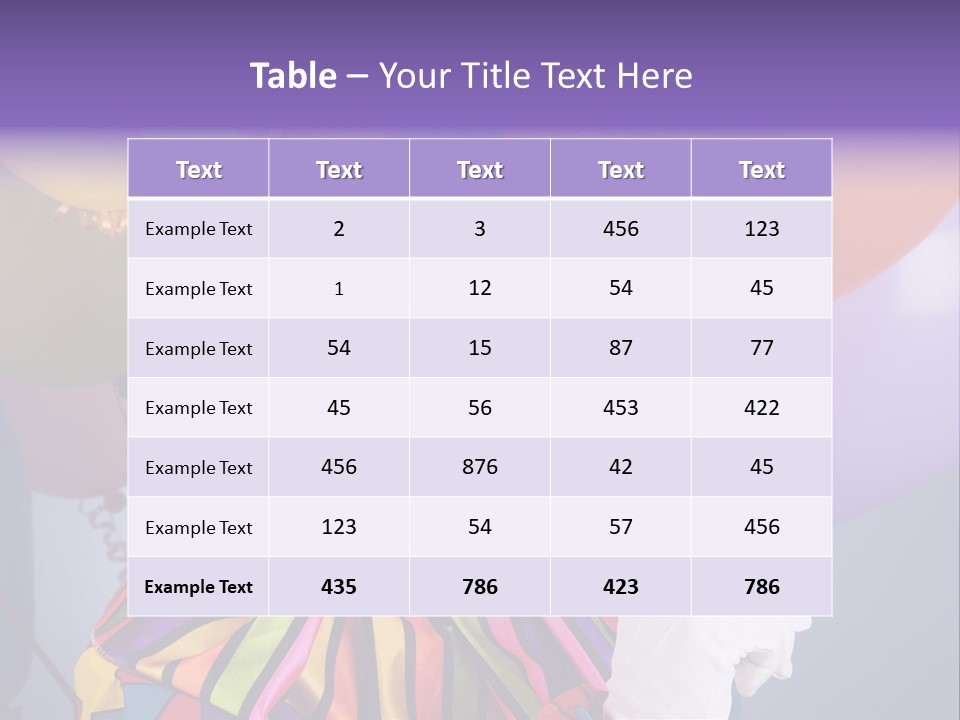 Colorful Clown PowerPoint Template