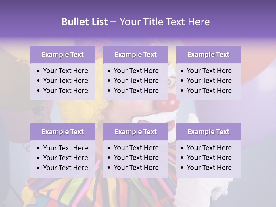 Colorful Clown PowerPoint Template