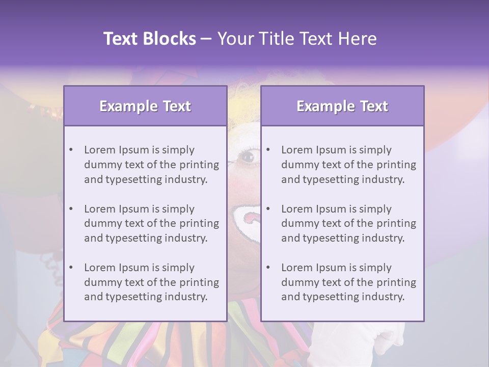 Colorful Clown PowerPoint Template