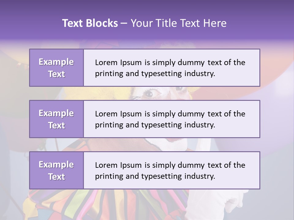 Colorful Clown PowerPoint Template