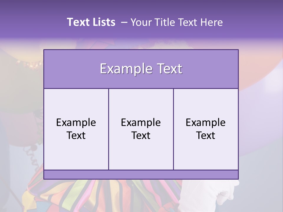 Colorful Clown PowerPoint Template