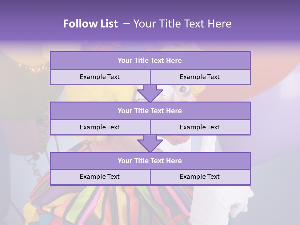 Colorful Clown PowerPoint Template