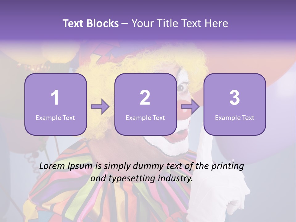 Colorful Clown PowerPoint Template