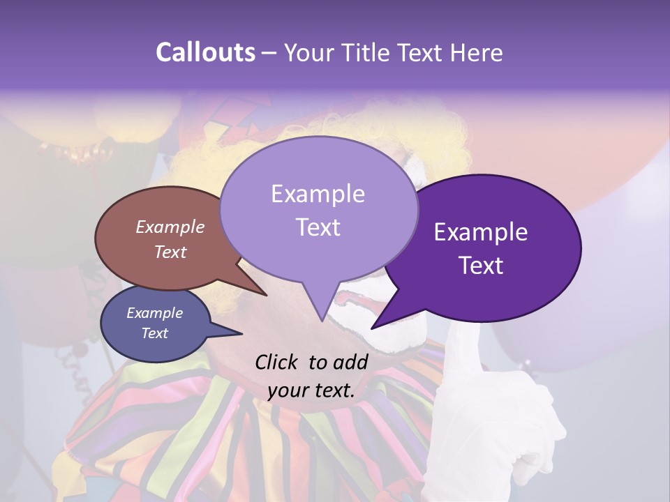Colorful Clown PowerPoint Template