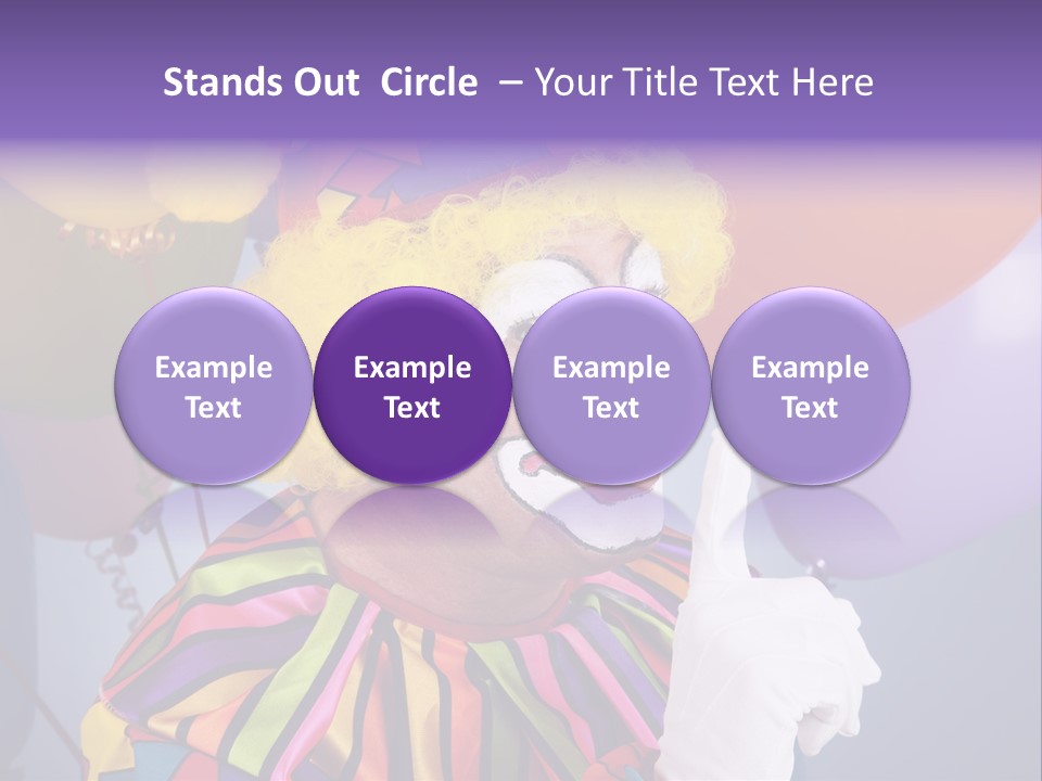 Colorful Clown PowerPoint Template