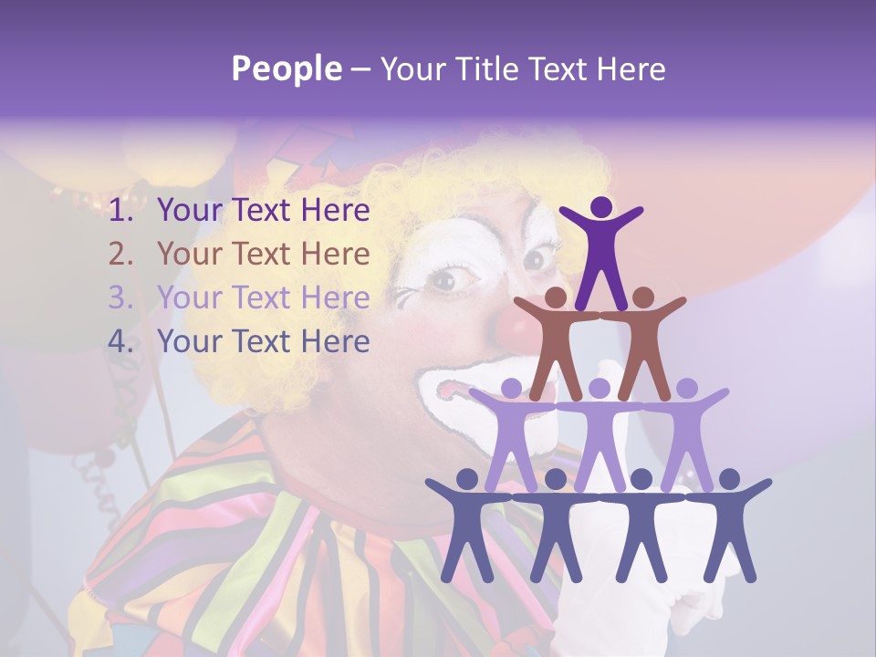 Colorful Clown PowerPoint Template