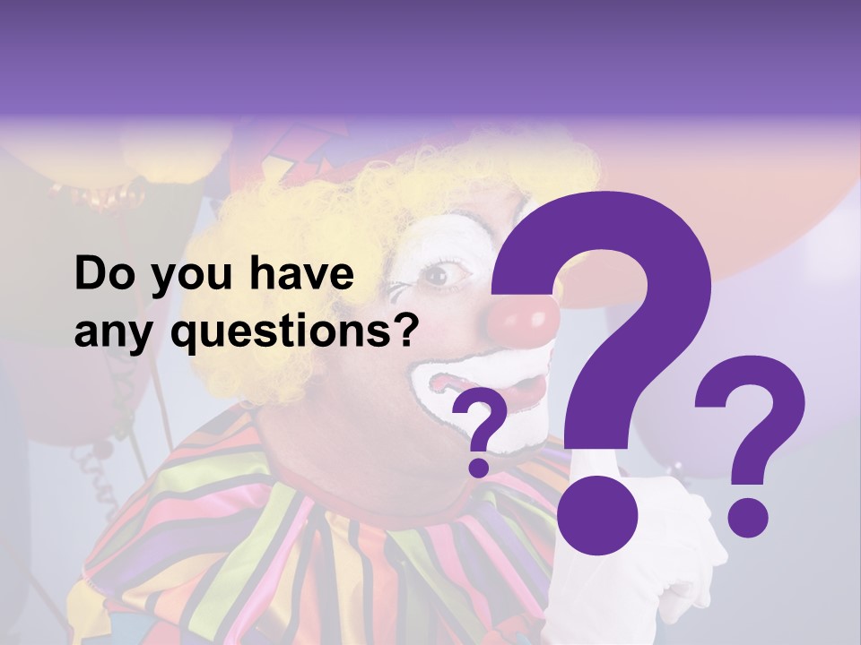 Colorful Clown PowerPoint Template