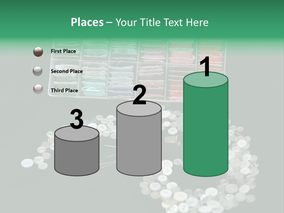 Spool Thimble Needlework PowerPoint Template