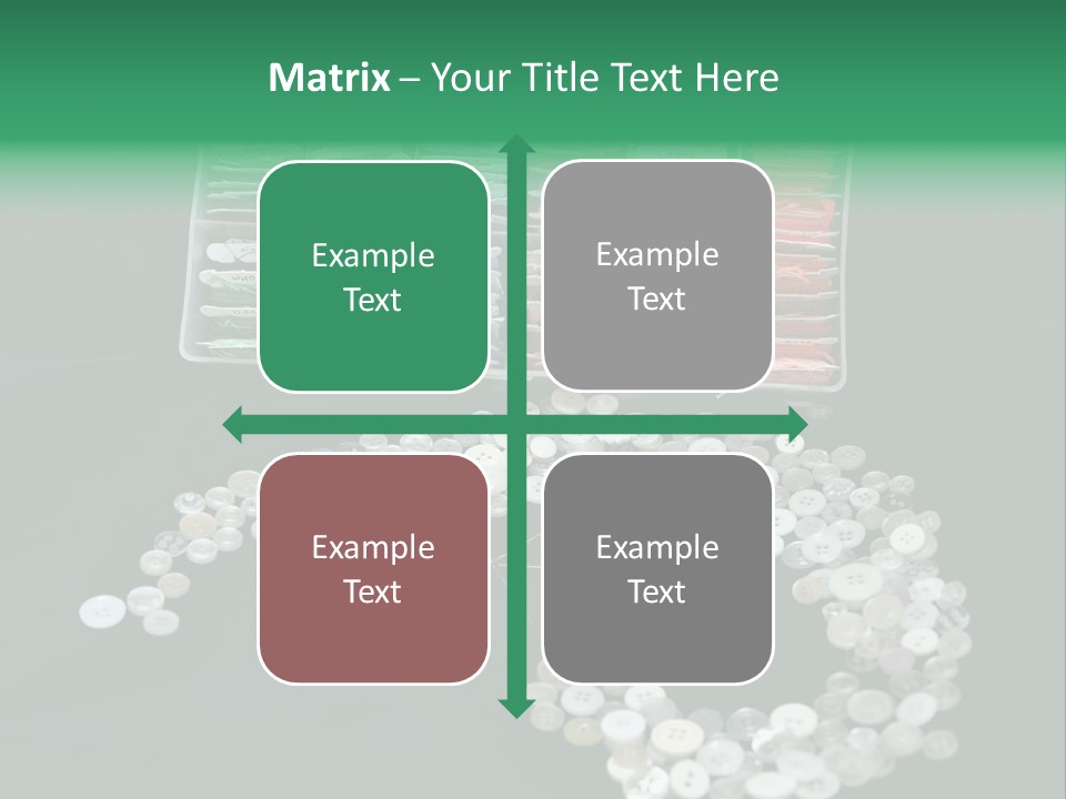 Spool Thimble Needlework PowerPoint Template