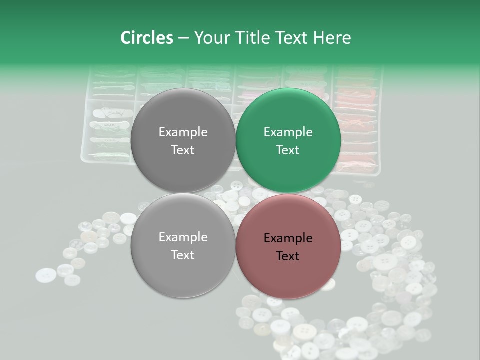 Spool Thimble Needlework PowerPoint Template