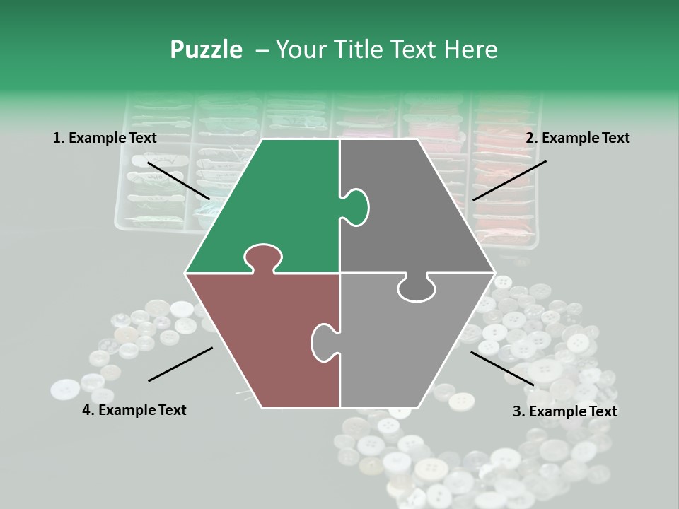 Spool Thimble Needlework PowerPoint Template