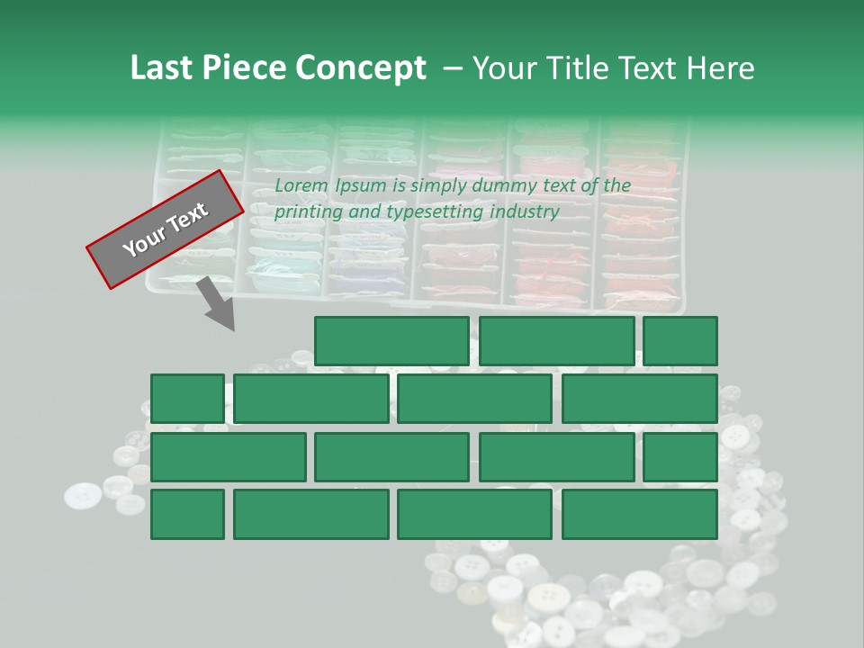 Spool Thimble Needlework PowerPoint Template