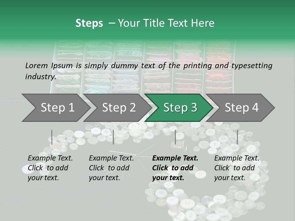 Spool Thimble Needlework PowerPoint Template