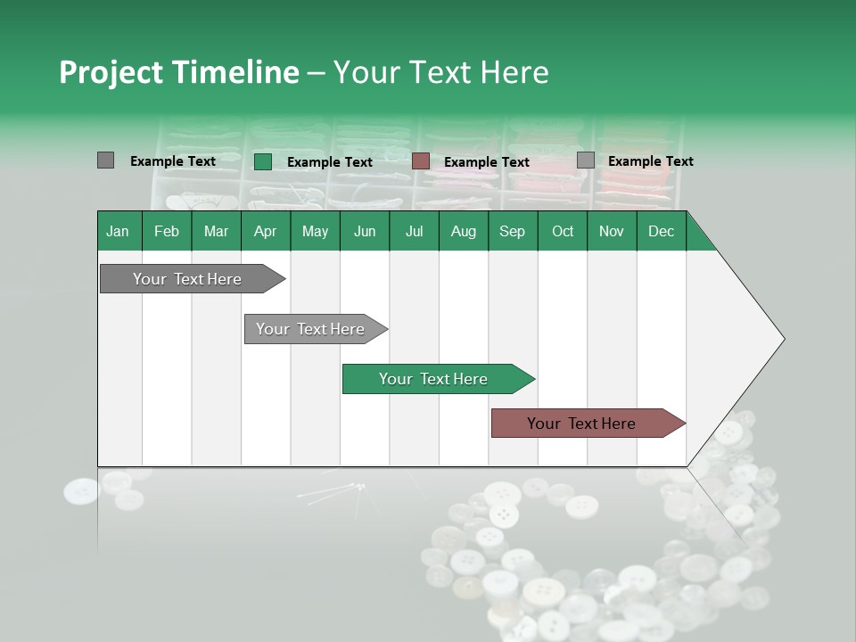 Spool Thimble Needlework PowerPoint Template