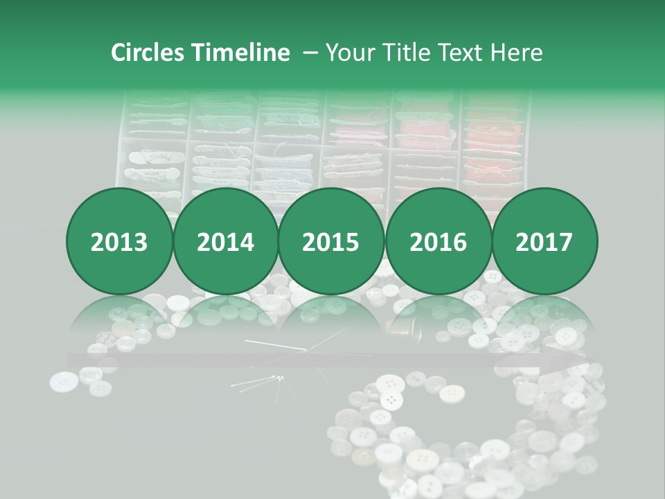 Spool Thimble Needlework PowerPoint Template