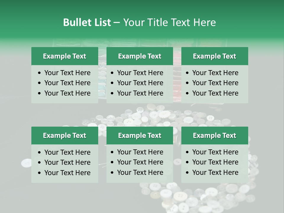 Spool Thimble Needlework PowerPoint Template