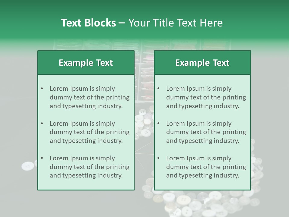 Spool Thimble Needlework PowerPoint Template