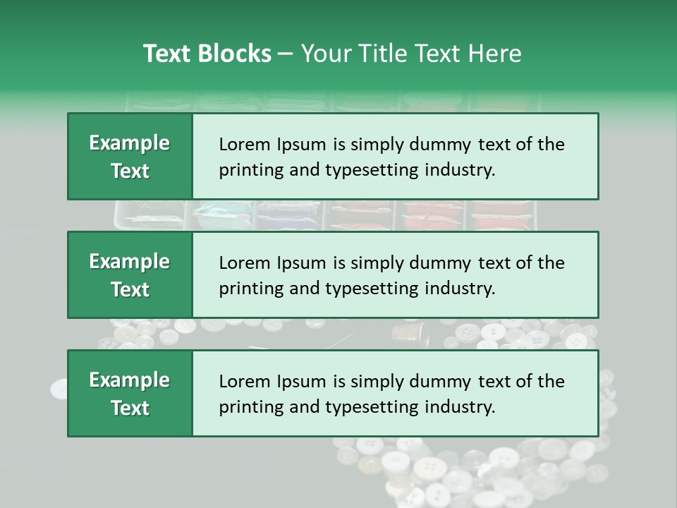 Spool Thimble Needlework PowerPoint Template