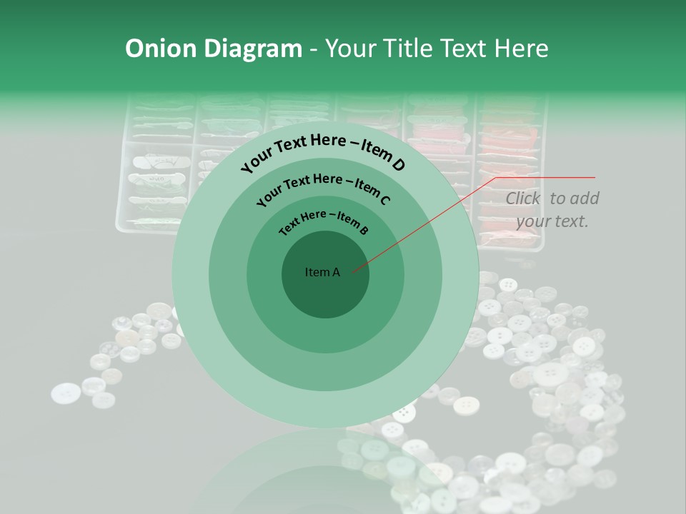 Spool Thimble Needlework PowerPoint Template