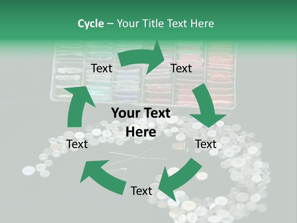 Spool Thimble Needlework PowerPoint Template