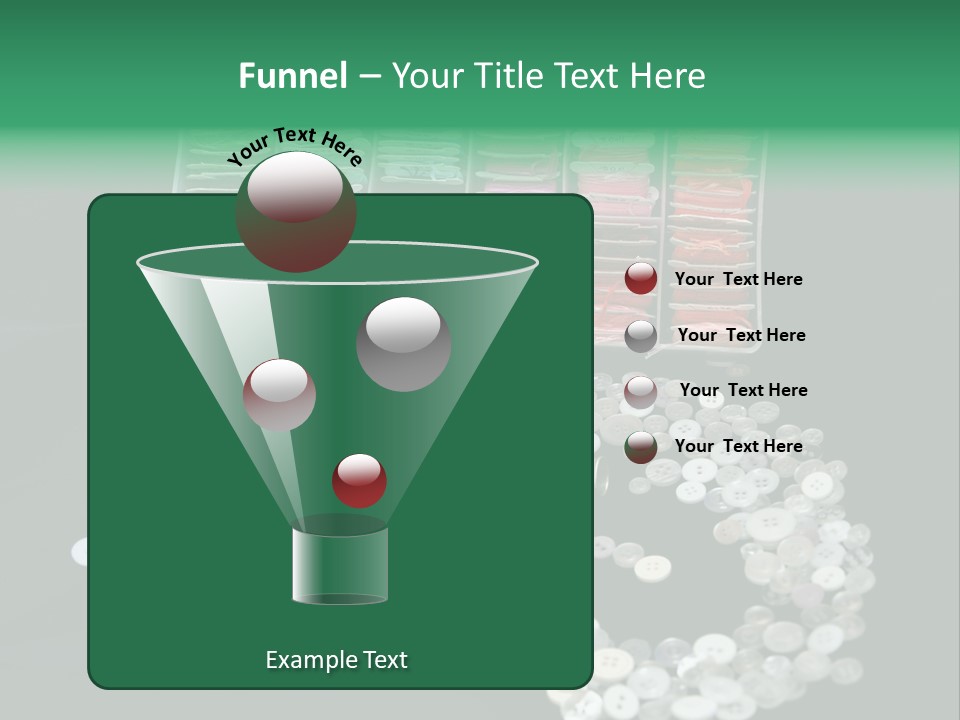 Spool Thimble Needlework PowerPoint Template
