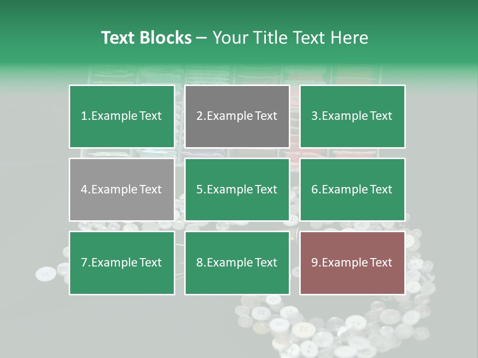 Spool Thimble Needlework PowerPoint Template