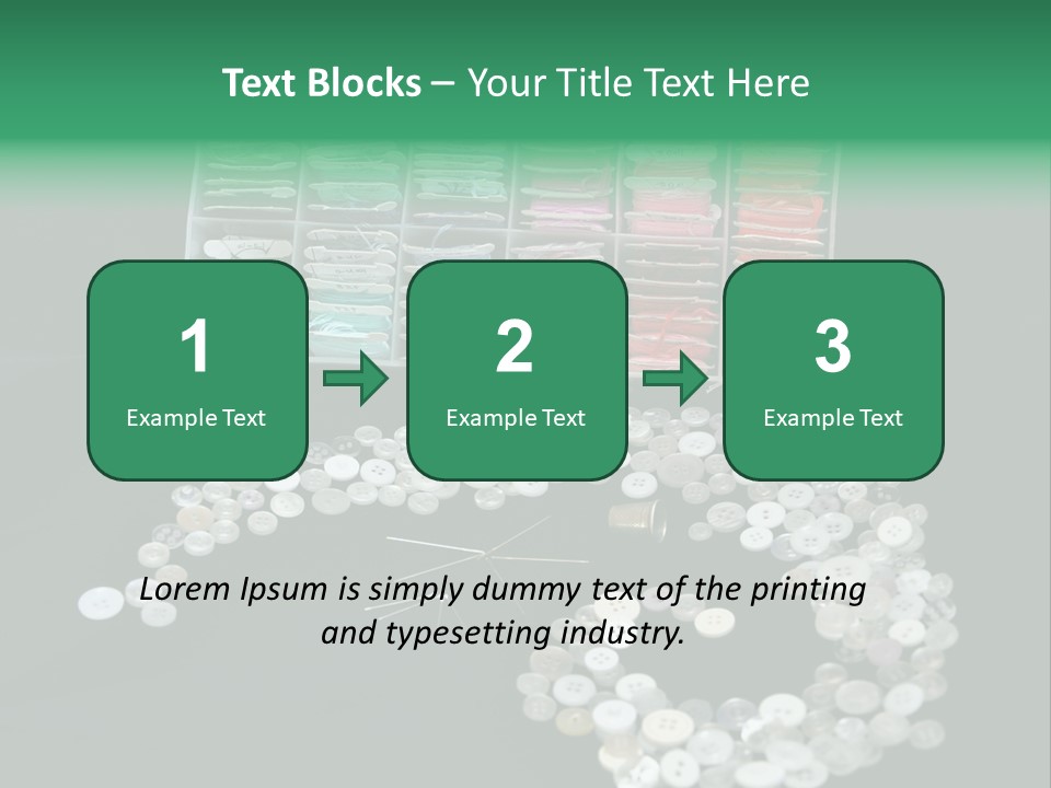 Spool Thimble Needlework PowerPoint Template