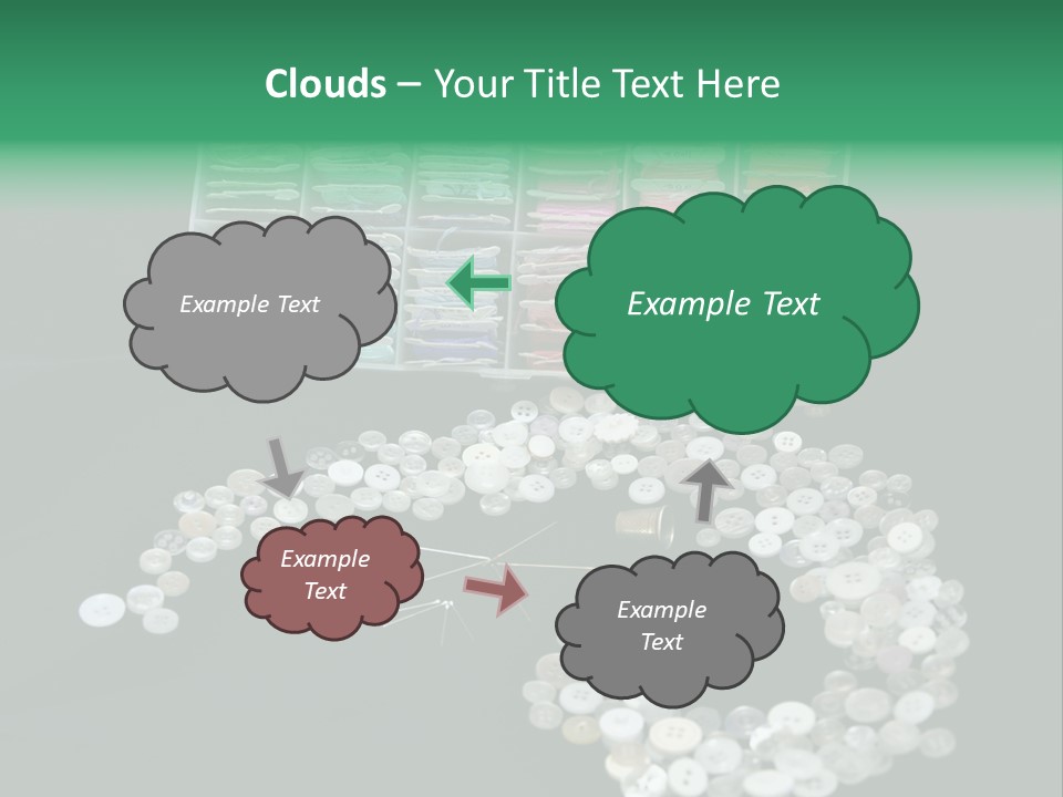 Spool Thimble Needlework PowerPoint Template