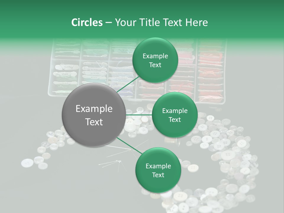 Spool Thimble Needlework PowerPoint Template