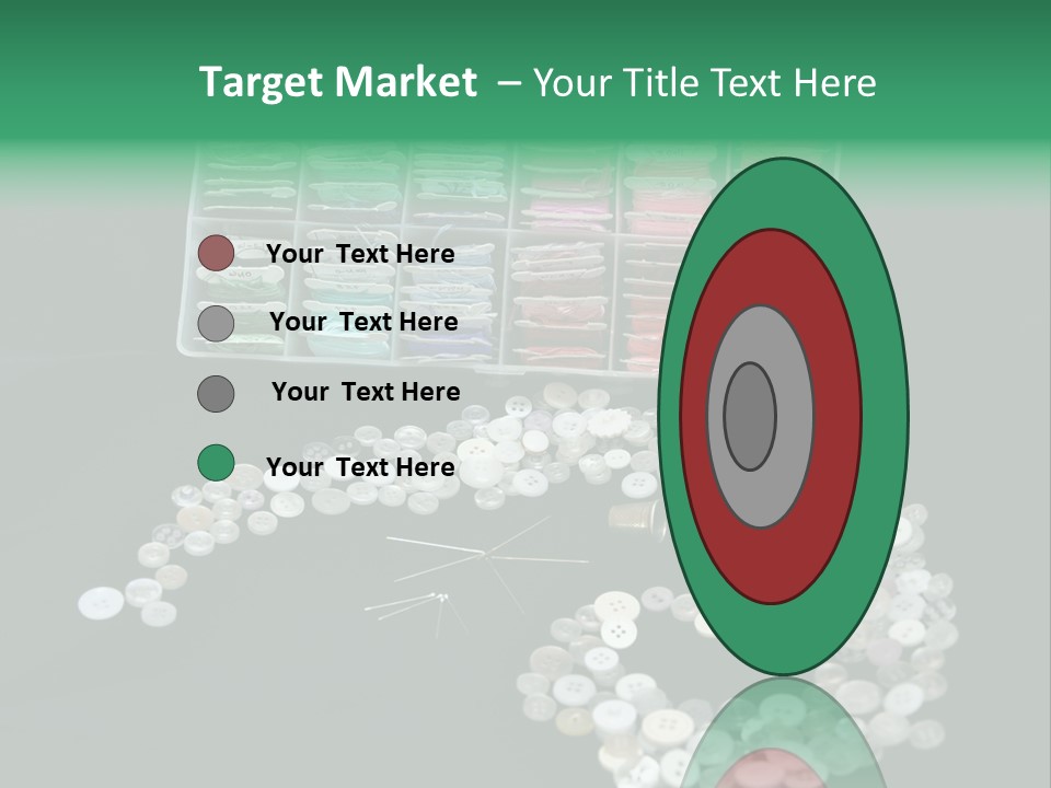 Spool Thimble Needlework PowerPoint Template