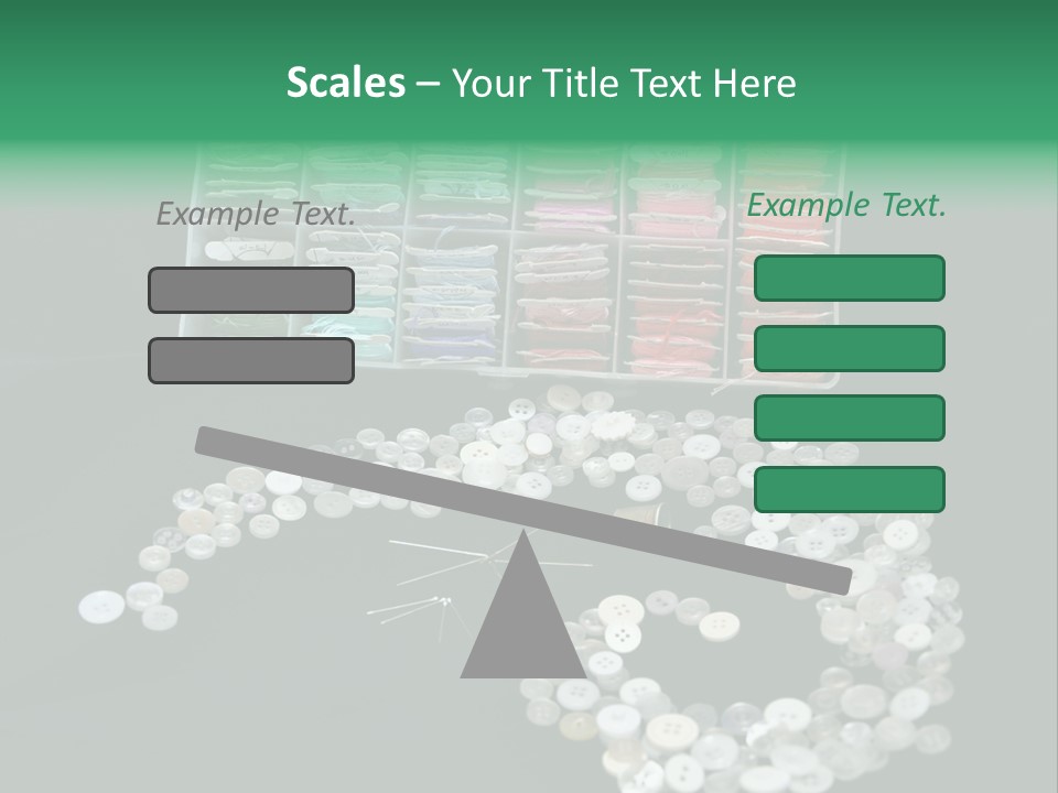 Spool Thimble Needlework PowerPoint Template