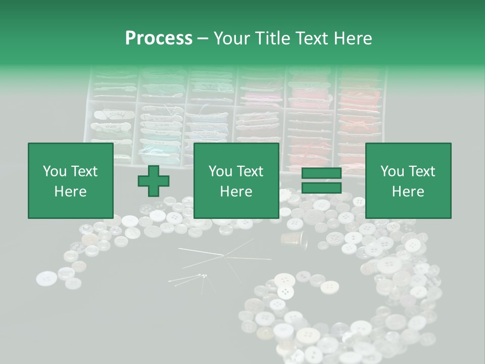 Spool Thimble Needlework PowerPoint Template