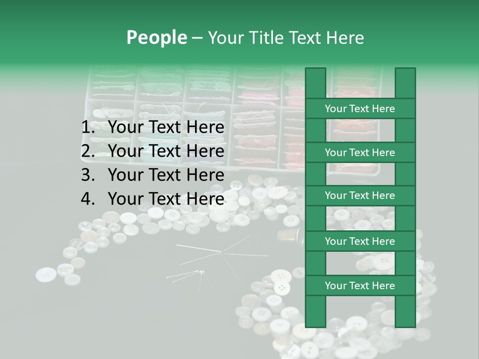 Spool Thimble Needlework PowerPoint Template