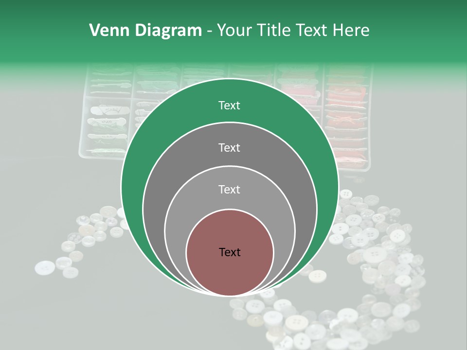 Spool Thimble Needlework PowerPoint Template