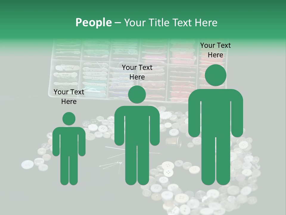 Spool Thimble Needlework PowerPoint Template