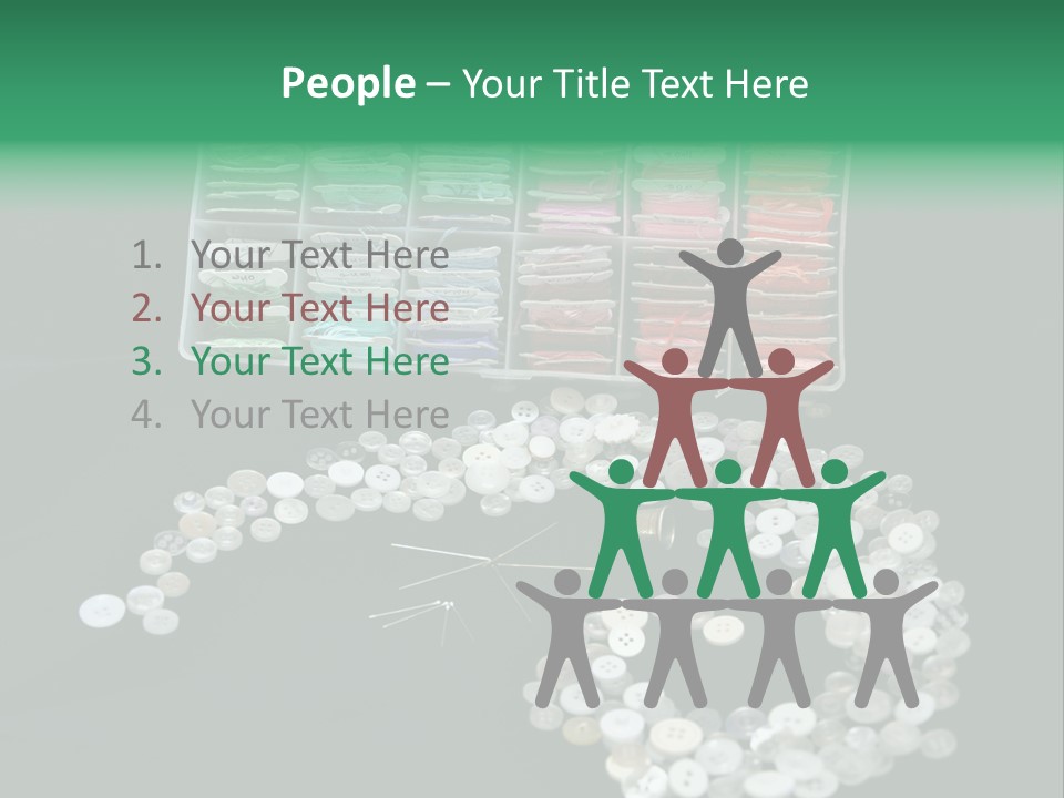 Spool Thimble Needlework PowerPoint Template